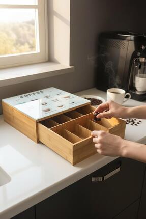 Shila BAMBU ÇAY VE KAHVE KUTUSU/ORGANİZER