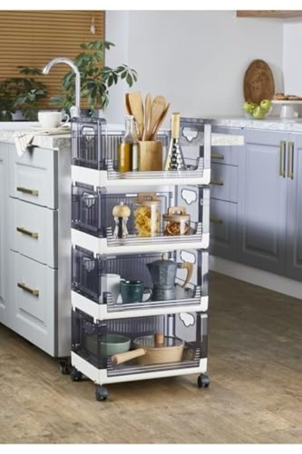 esplendor espshopx 4 Katlı Portatif Organizer Raf Beyaz, Beyaz 1119939 fotoğrafı 2 (önizleme)