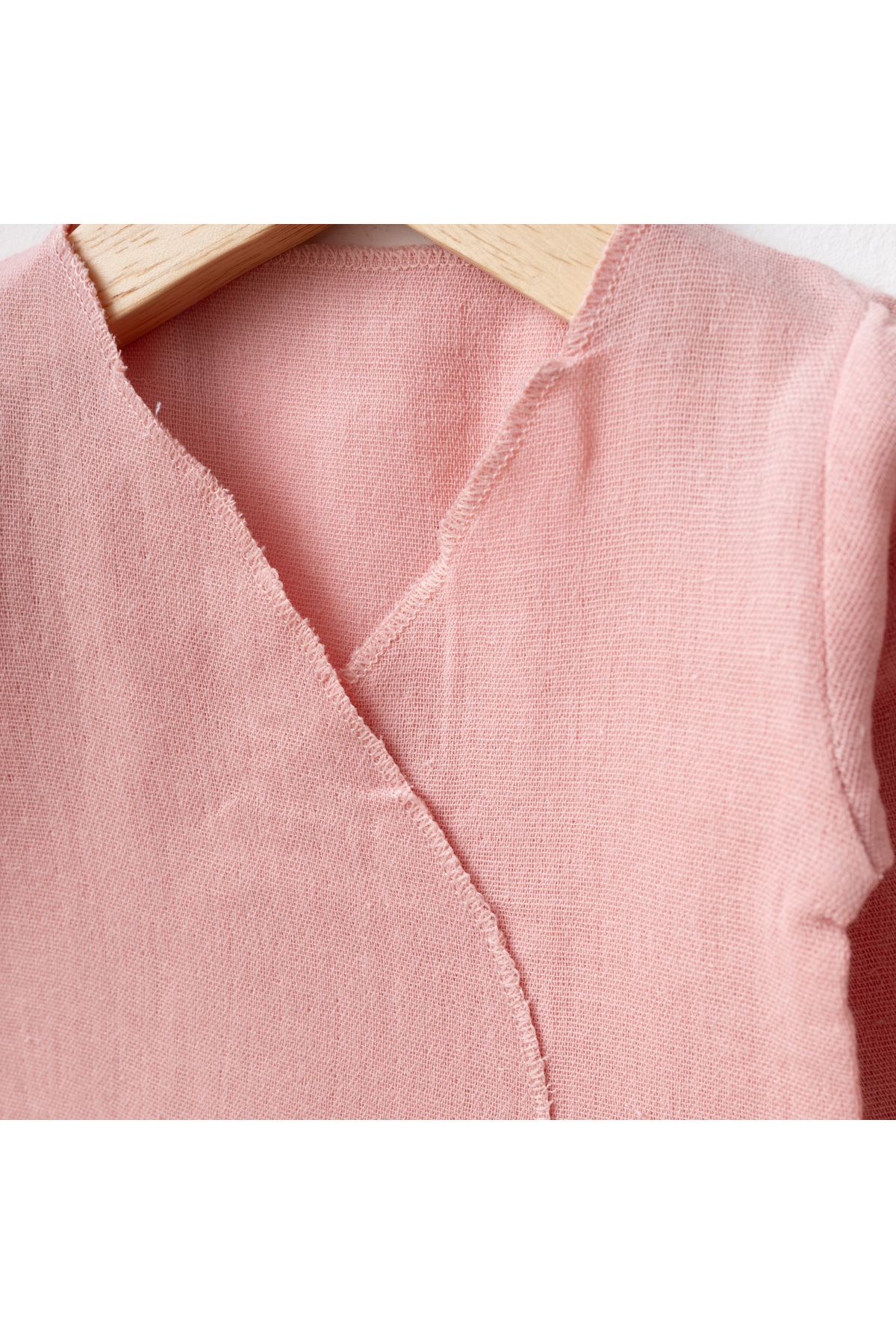 tinibud GOTS Sertifikalı Gül Kurusu %100 Organik Pamuk Müslin Yenidoğan Hastane Çıkışı Seti Şık Hediye Paket fotoğrafı 4 (önizleme)