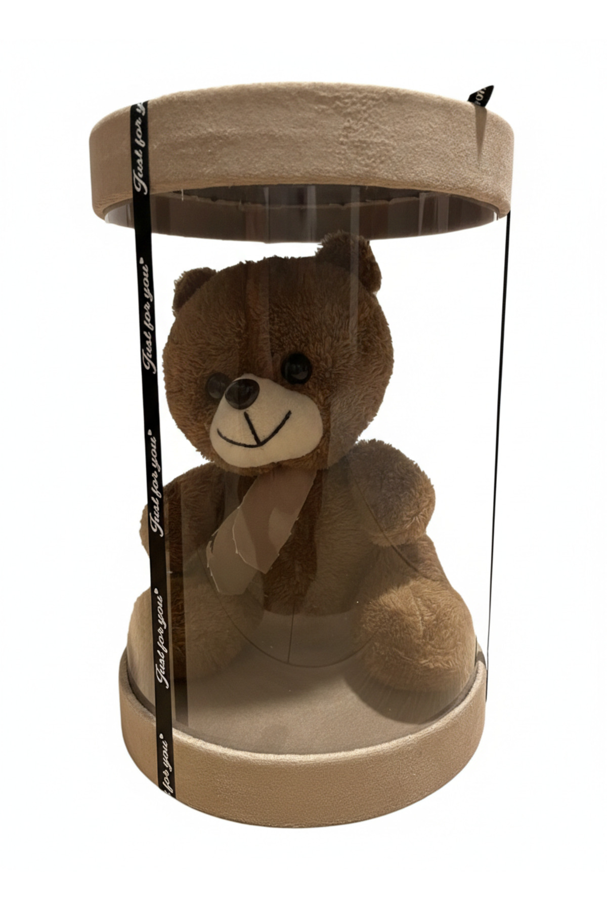 Sevgililer Günü Özel Teddy Ayıcıklı Süpriz Hediye Kutusu, Kristal Takı Seti, Lüks Hediye Kutusu