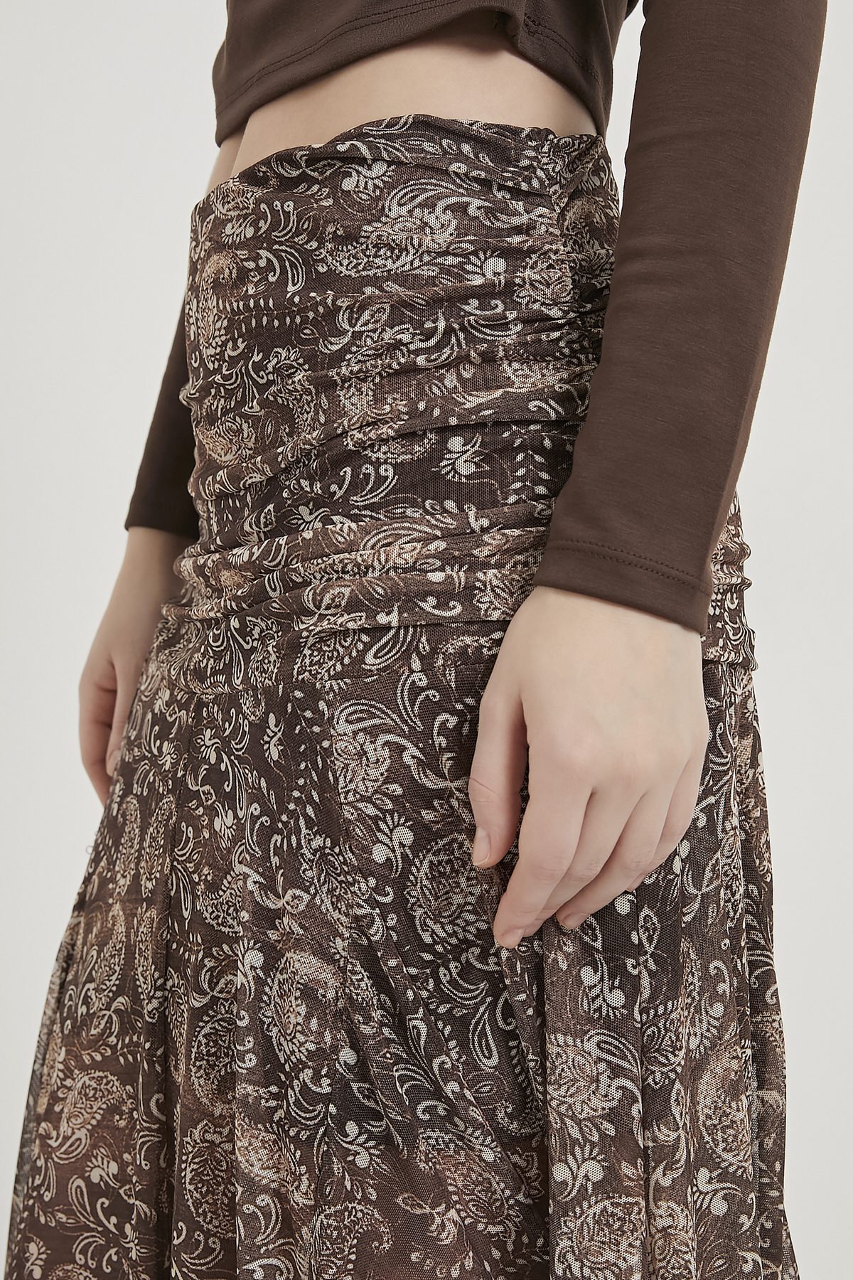 Arma Life  ARMALIFE 10499 BEL BÜZGÜ DETAY KADIN TÜL ETEK - Görsel 5