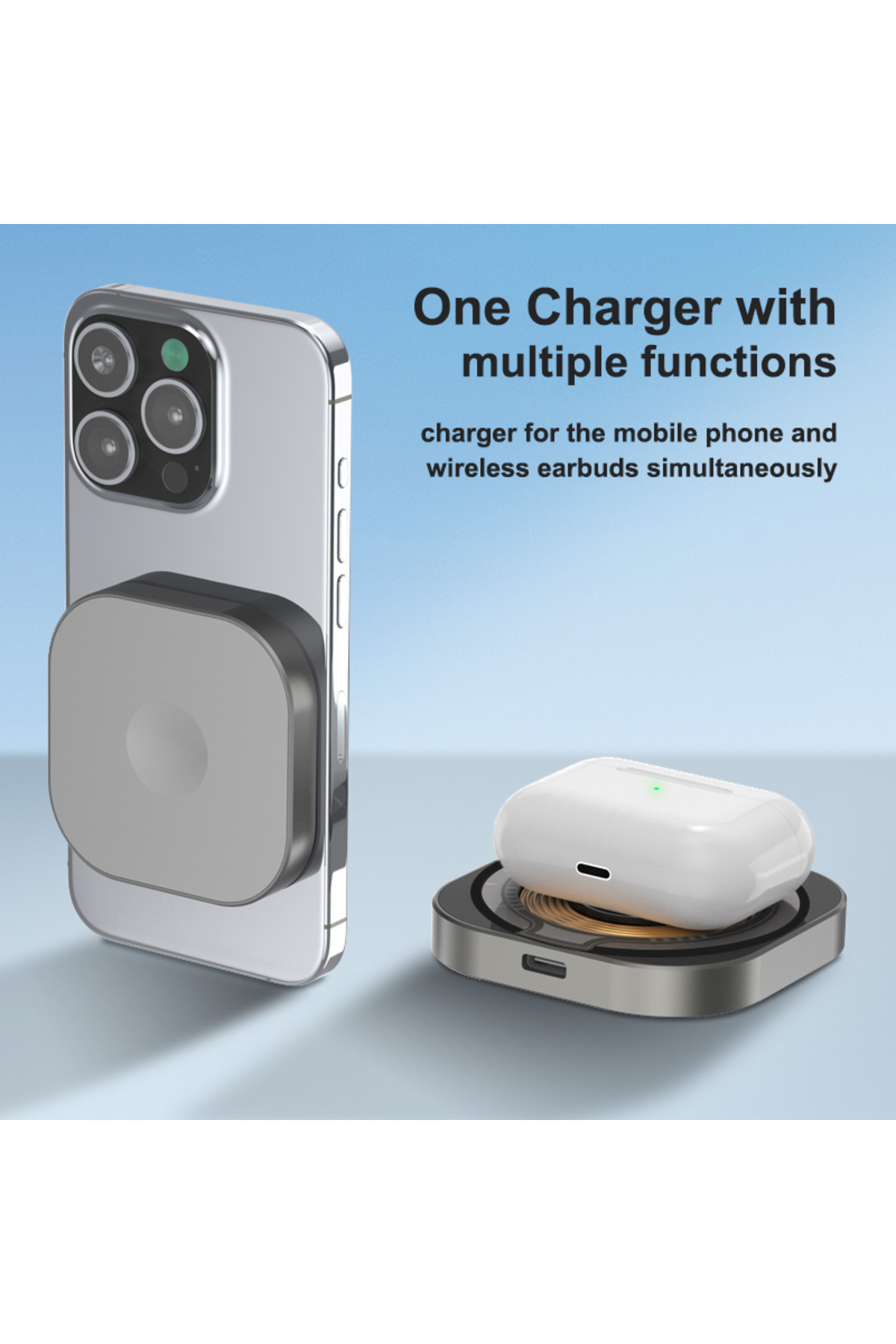 شاحن لاسلكي مغناطيسي محمول جديد TKT 2026 بقوة 15 و...