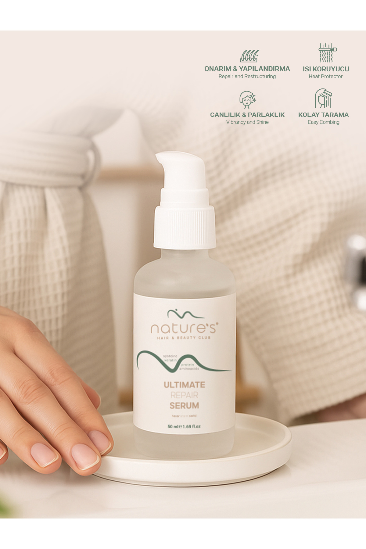 Natures Hair & Beauty Club سرم ترمیم کننده نهایی ۵۰ میلی لیتر — TYC545CF78155B123028D5700