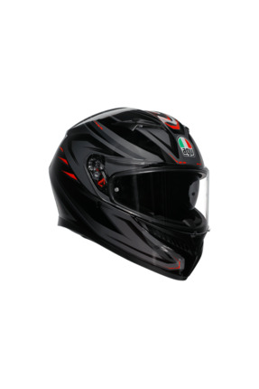 AGV K3 Syth Black Red Kapalı Kask