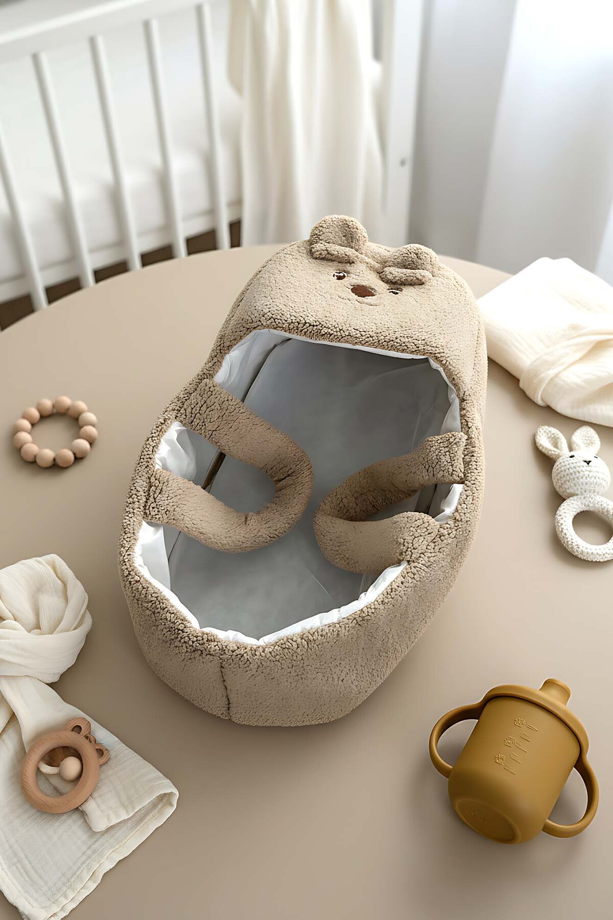 Rivaİstanbul Tavşanlı Peluş Bebek Taşıma Çantası fotoğrafı 3 (önizleme)