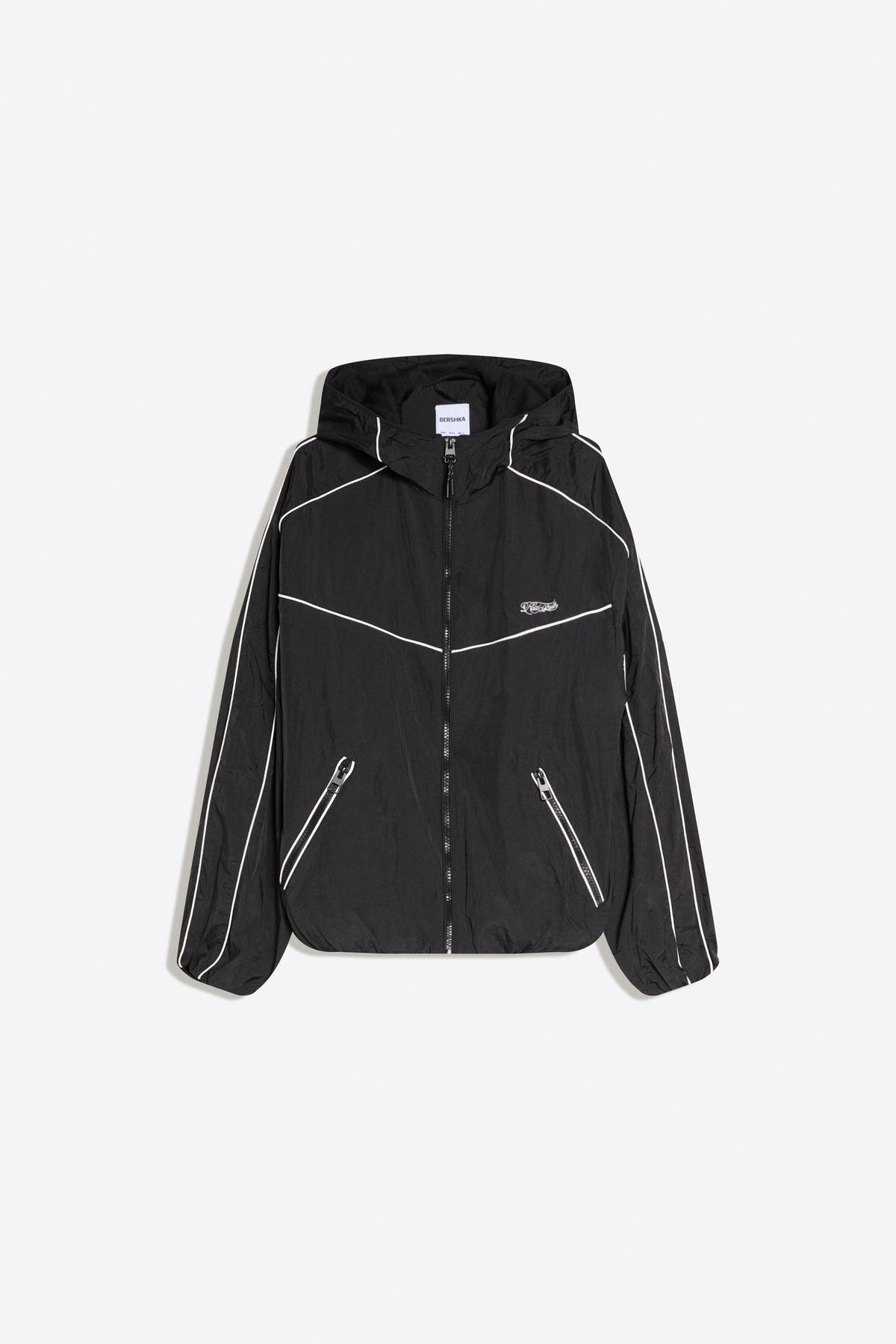 Bershka  Teknik kapüşonlu ceket - Görsel 5