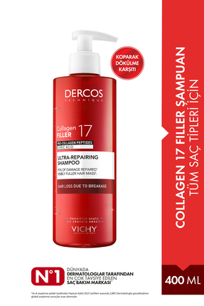 Vichy Dercos Collagen 17 Filler Tüm Saç Tipleri İçin Şampuan 400ml