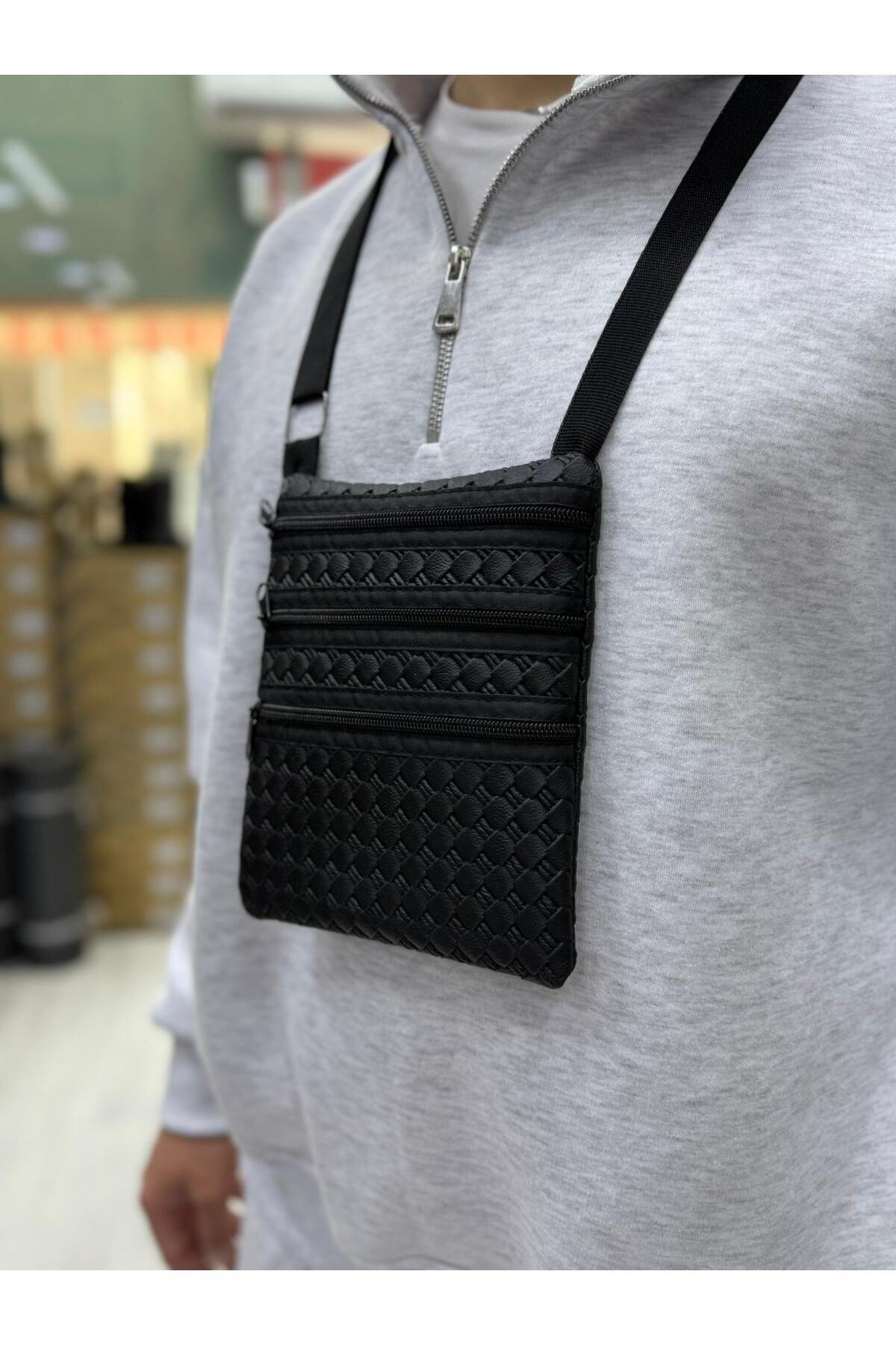 Meryem Çanta  Hac ve Umre İbadetine Uygun Su Geçirmez Deri 3 Cep Pasaport Cüzdanı Ayarlanabilir İpli Boyun Askılı - Görsel 3