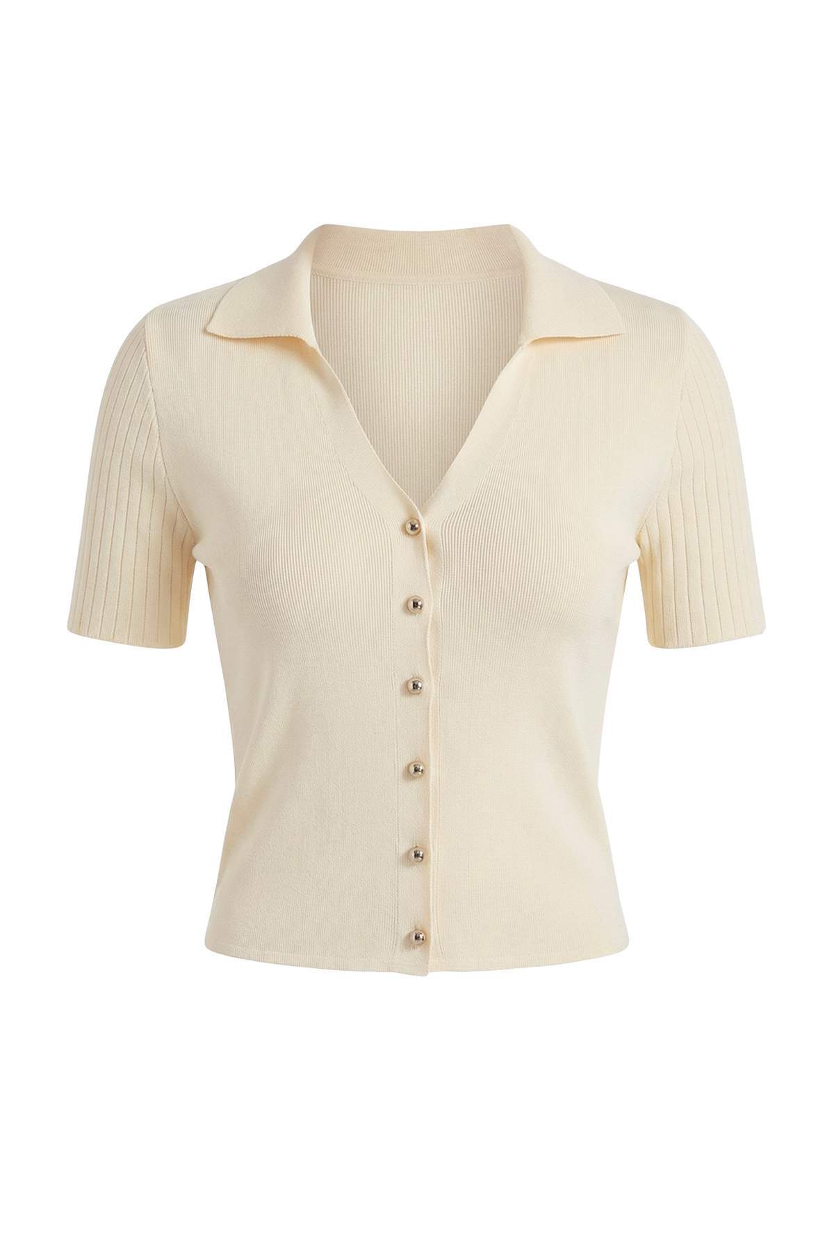 Trendyolmilla  Kahverengi-Taş İkili Paket Çizgili Basic Triko İnce Bluz TWOSS26BZ00284 - Görsel 10