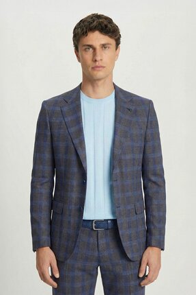 Sabri Özel Erkek Takım Elbise Koyu Kahve