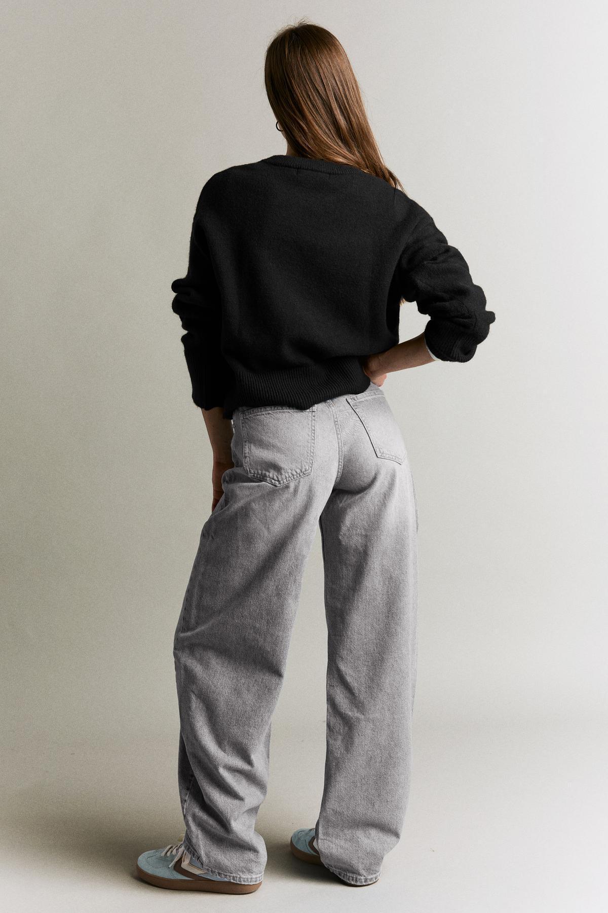 Bershka  Yüksek bel barrel fit jean - Görsel 2