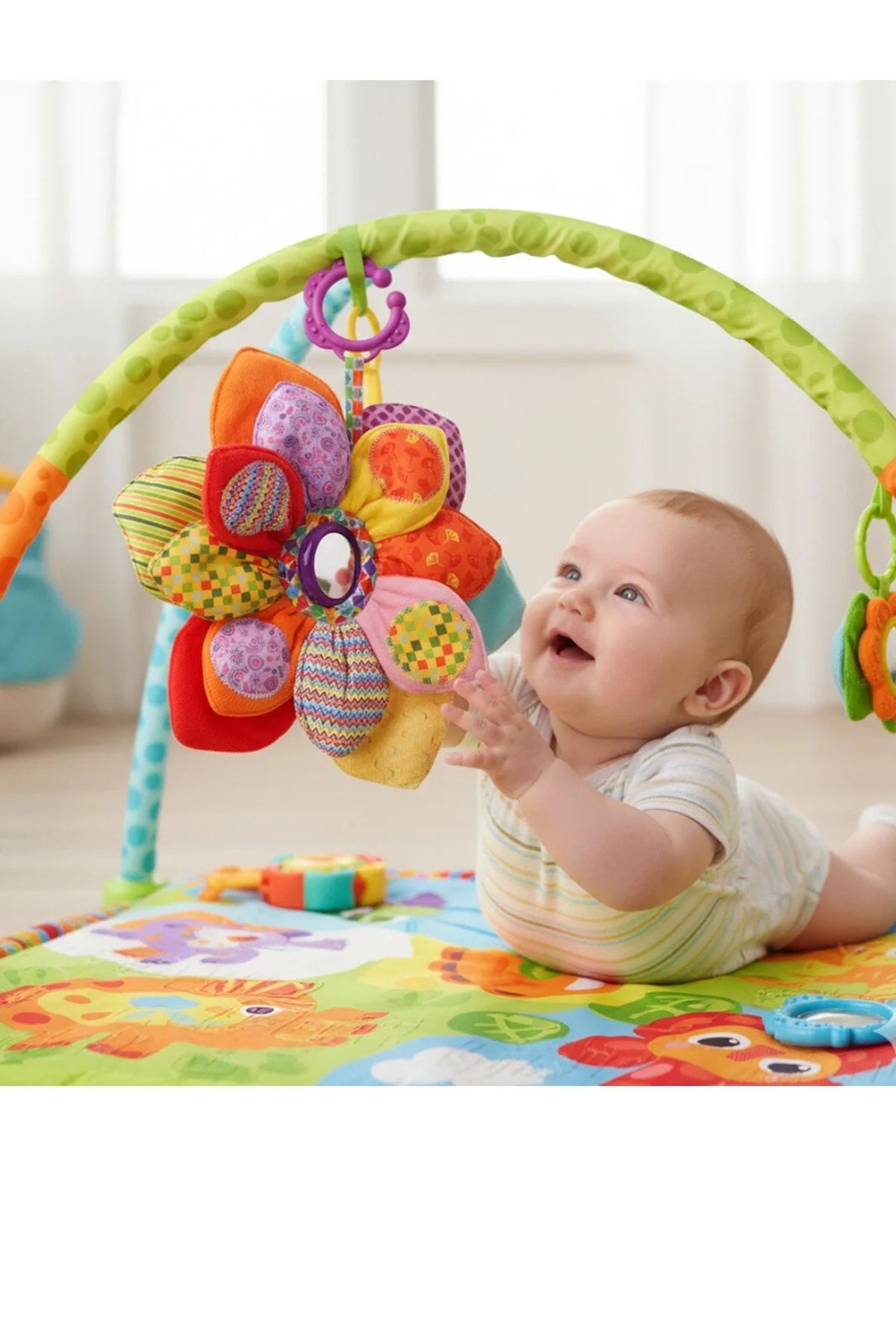 Budizzz Renkli Çıngıraklı Aktivite Oyuncak | 0-2 Yaş Bebek Oyuncağı fotoğrafı 5 (önizleme)