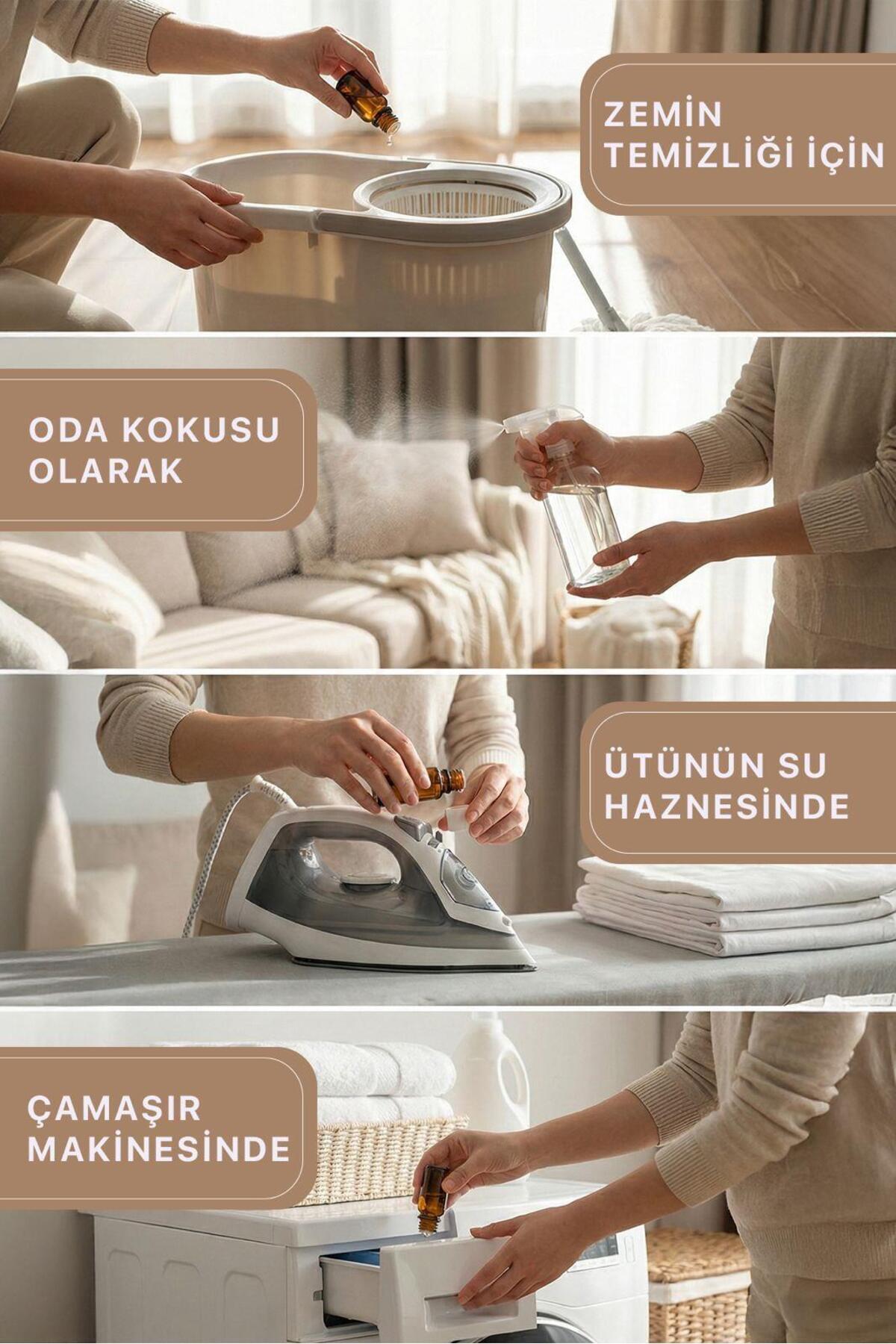 liatris LAVANTA-BEYAZ SABUN-PAPATYA-BEBEK PUDRASI-NANE esansiyel uçucu yağ 5*10 ml fotoğrafı 3 (önizleme)