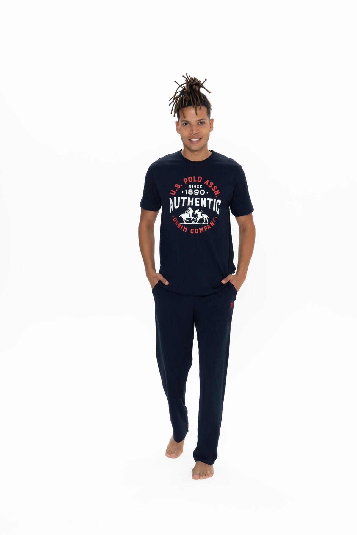 یو اس پولو ست لباس خواب مردانه سرمه‌ای - ۱۸۹۰۰