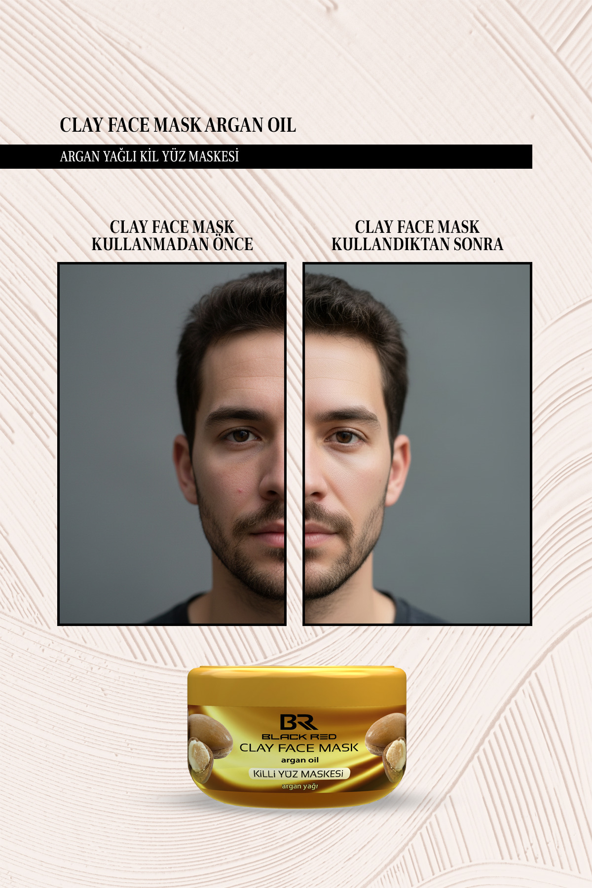 Kil Maskesi Anti-aging Ve Nemlendirici Yüz Maskesi Argan Içerikli Killi Yüz Maskesi - 400g — BRAKM1000 — تصویر 5 از 5