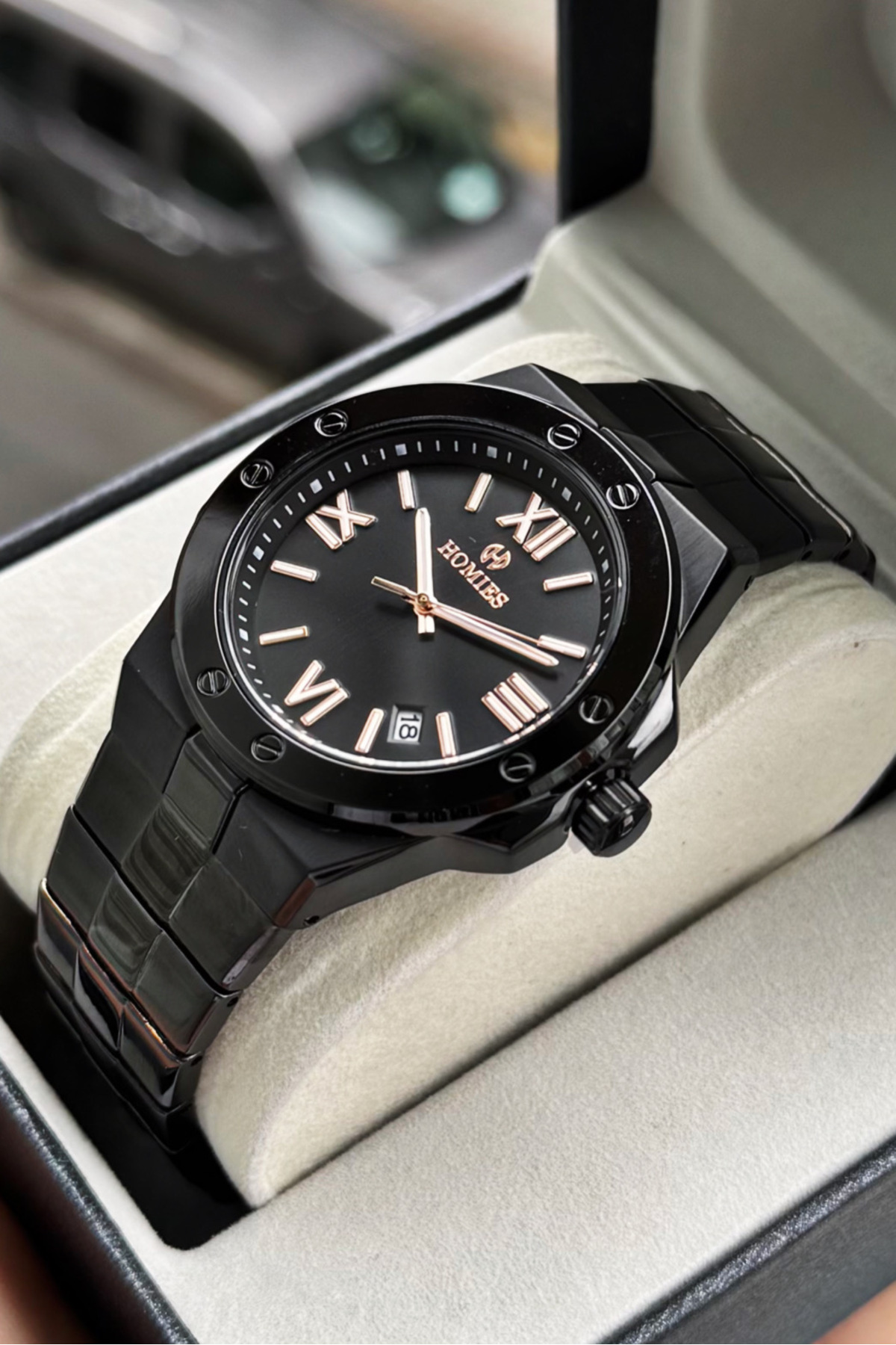 MEN 'S WRISTWATCH WORKS ALL FUNCTIONS WITH ORIGINAL GIFT BOX AND BRACELET GIFT.HRSEK645FH