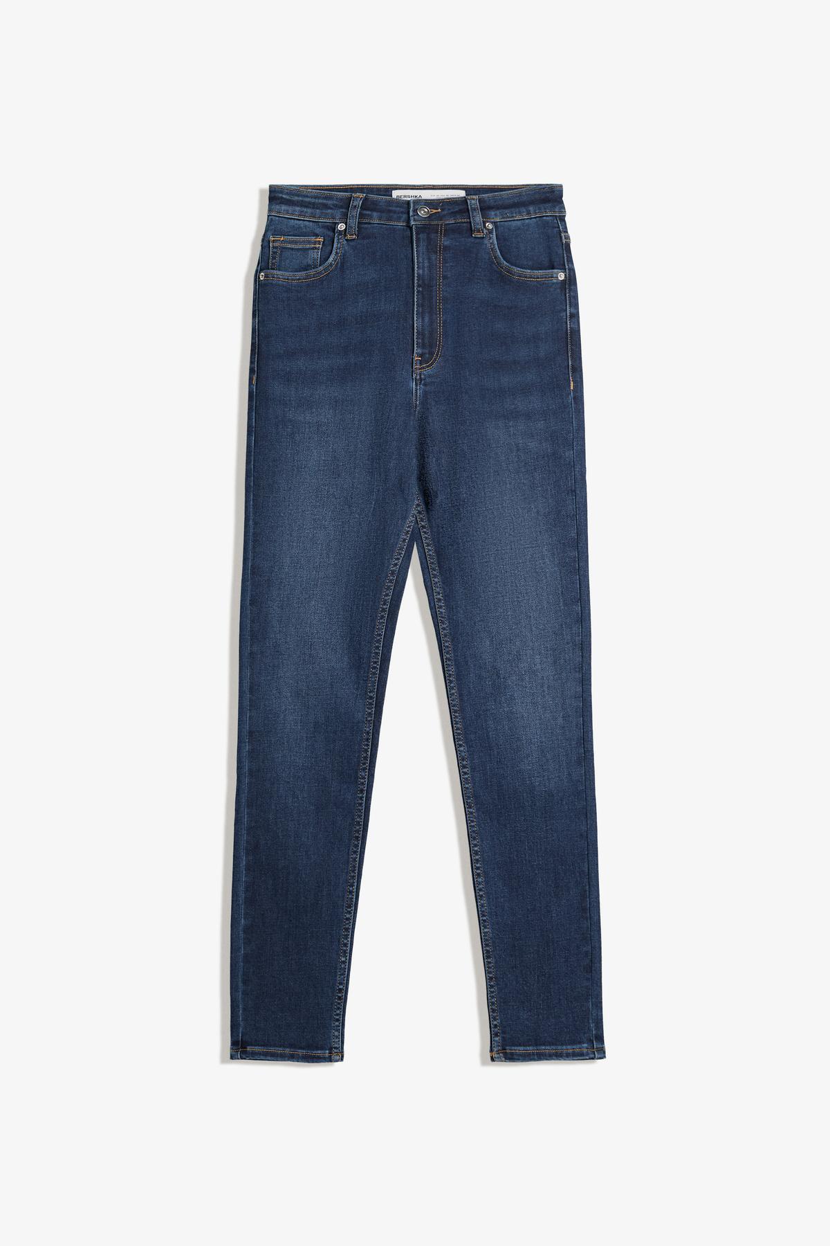 Bershka  Yüksek bel soft skinny fit jean - Görsel 4