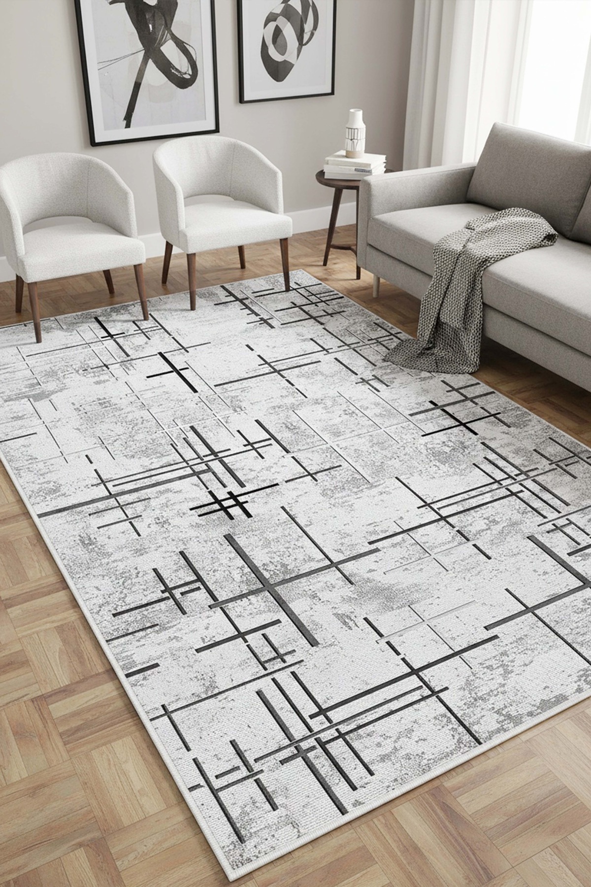 West Home Ψηφιακή εκτύπωση Πλενόμενη αντιολισθητική βάση Χαλί κουζίνας Χαλί δ...