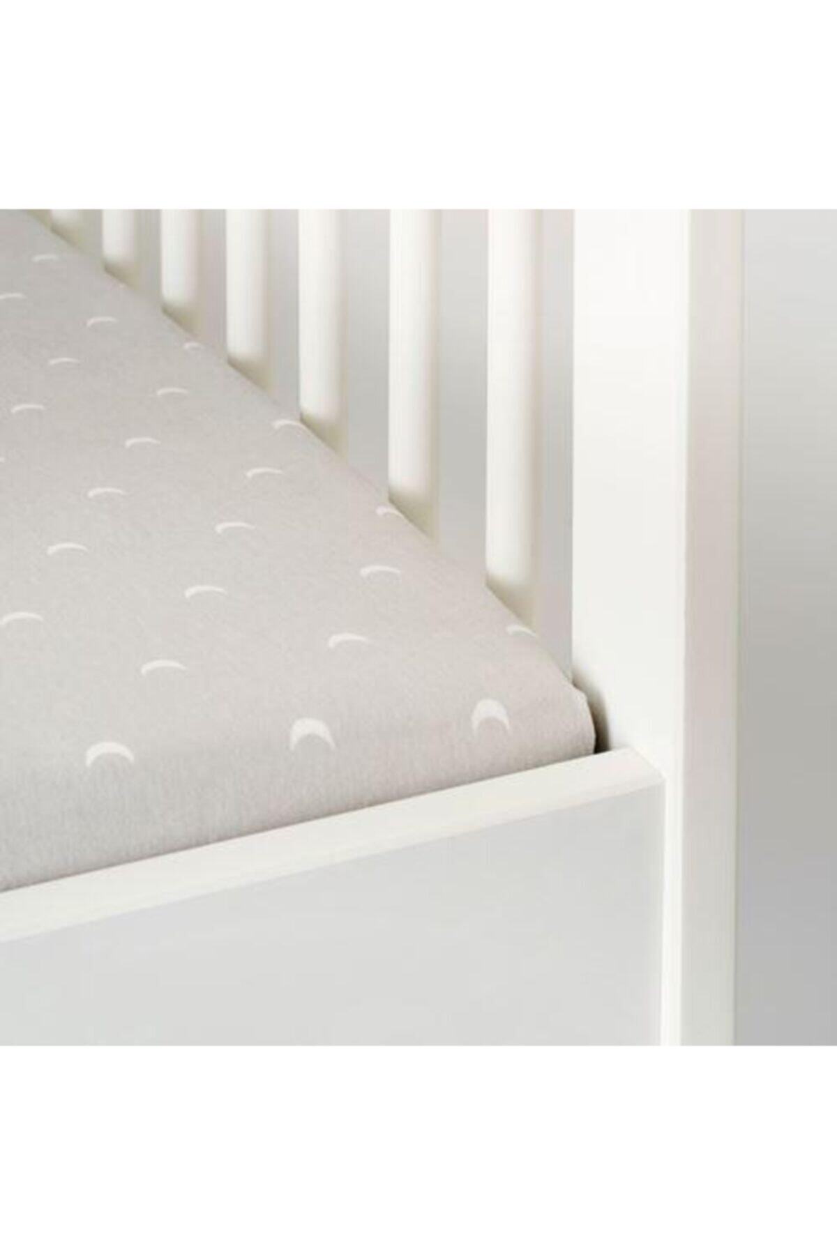 IKEA Lenast Lastikli Çarşaf Seti, Beyaz-kahverengi - 2li Paket fotoğrafı 3 (önizleme)