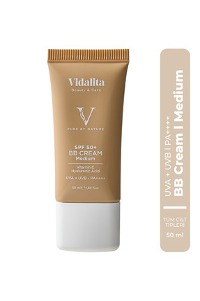 Vidalita Beauty & Care Vitamin C & Hyaluronic Acid BB Cream SPF 50+ – Medium ...