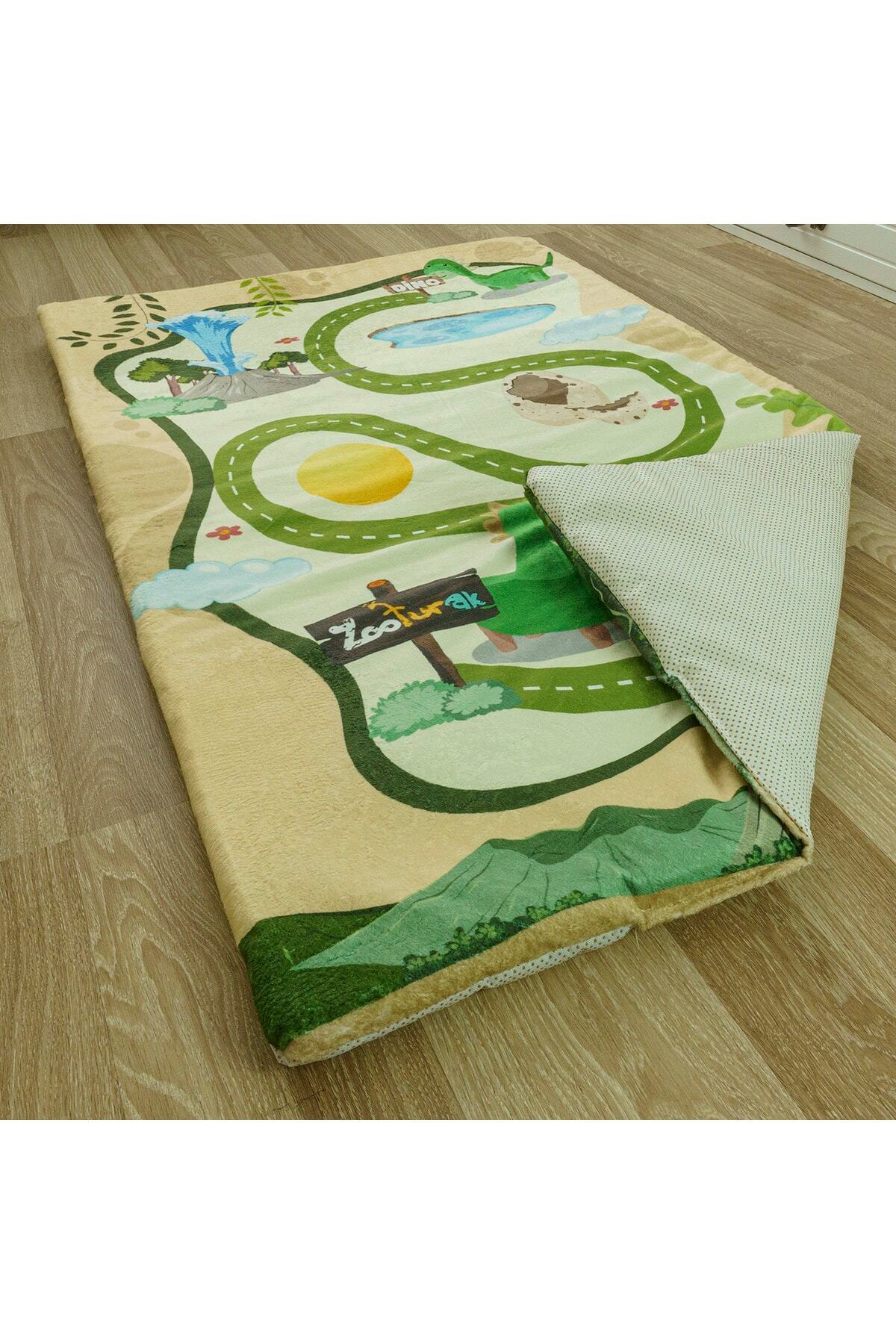 zooturak Çocuk Oyun Matı Bebek Minderi Dinazor 100x150 fotoğrafı 6 (önizleme)
