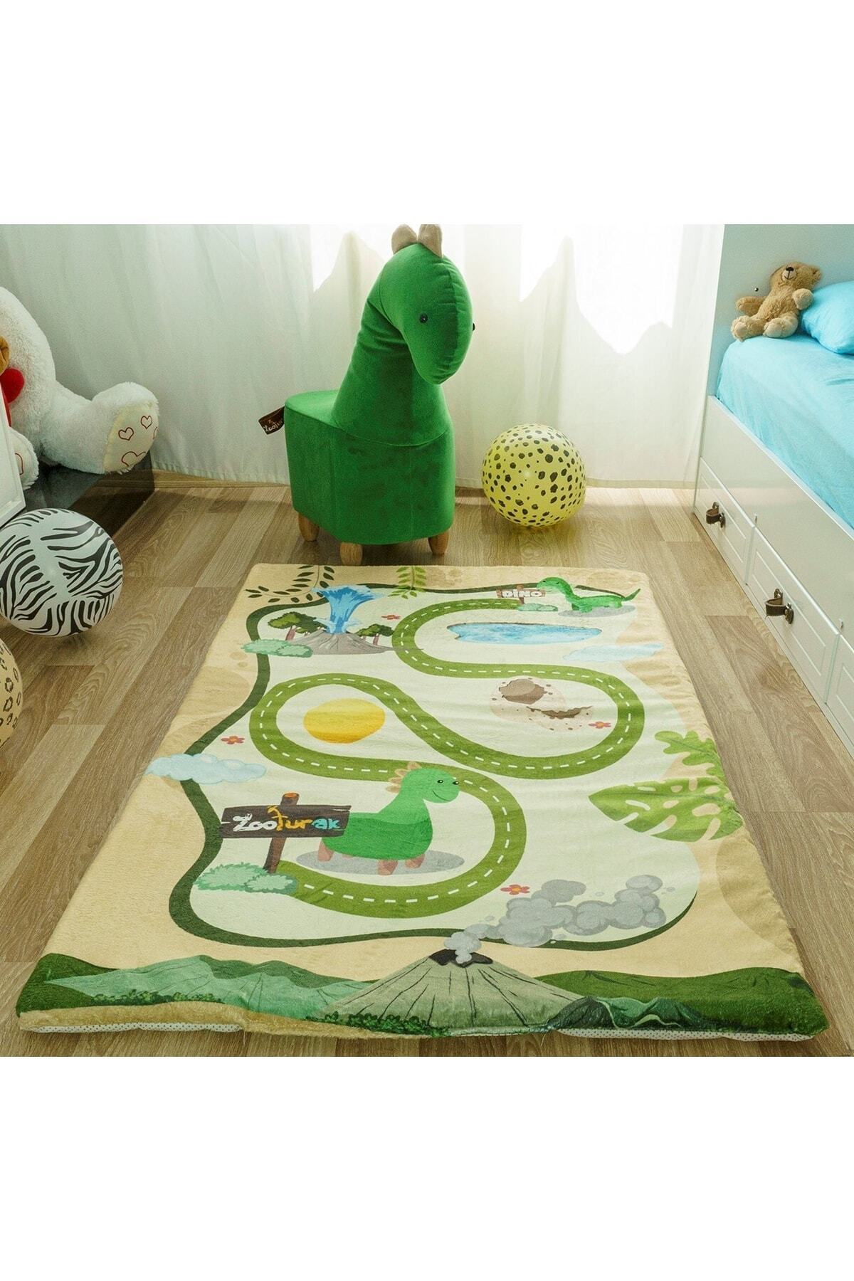 zooturak Çocuk Oyun Matı Bebek Minderi Dinazor 100x150 fotoğrafı 5 (önizleme)