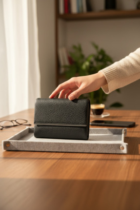 LOVE Kadın Vegan Suni Deri Cüzdan-Şık ve Minimal Tasarım