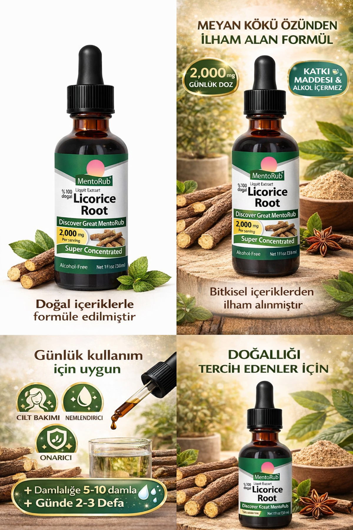 MentoRub Meyan Kökü Özü Nemlendirici, Cilt Ve Gözenek Sıkılaştırıcı Kırmızı Leke Serumu 30ml — Rub2