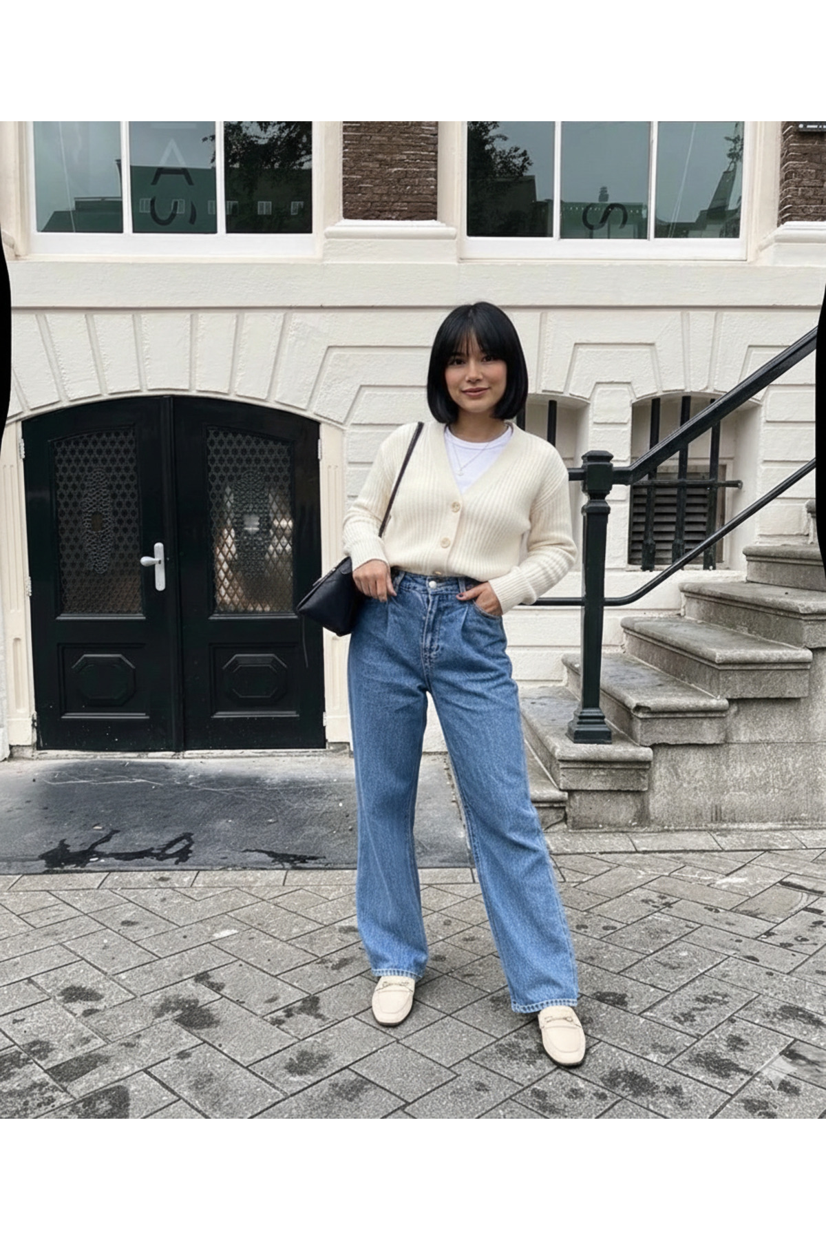 YUGA KNİTTİNG  KADIN BASIC SELANİK ÖRGÜ DÜĞME DETAYLI HIRKA - Görsel 3