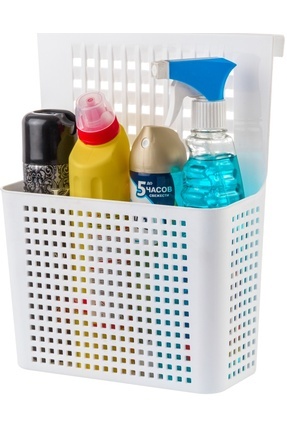 Vakia Çok Amaçlı Askılı Dolap Içi Deterjanlık Asılabilir Dolap Düzenleyici Sepet