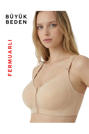 korsefabrika trend mood store BÜYÜK BEDEN FERMUARLI Lazer Kesim İz Yapmayan B...