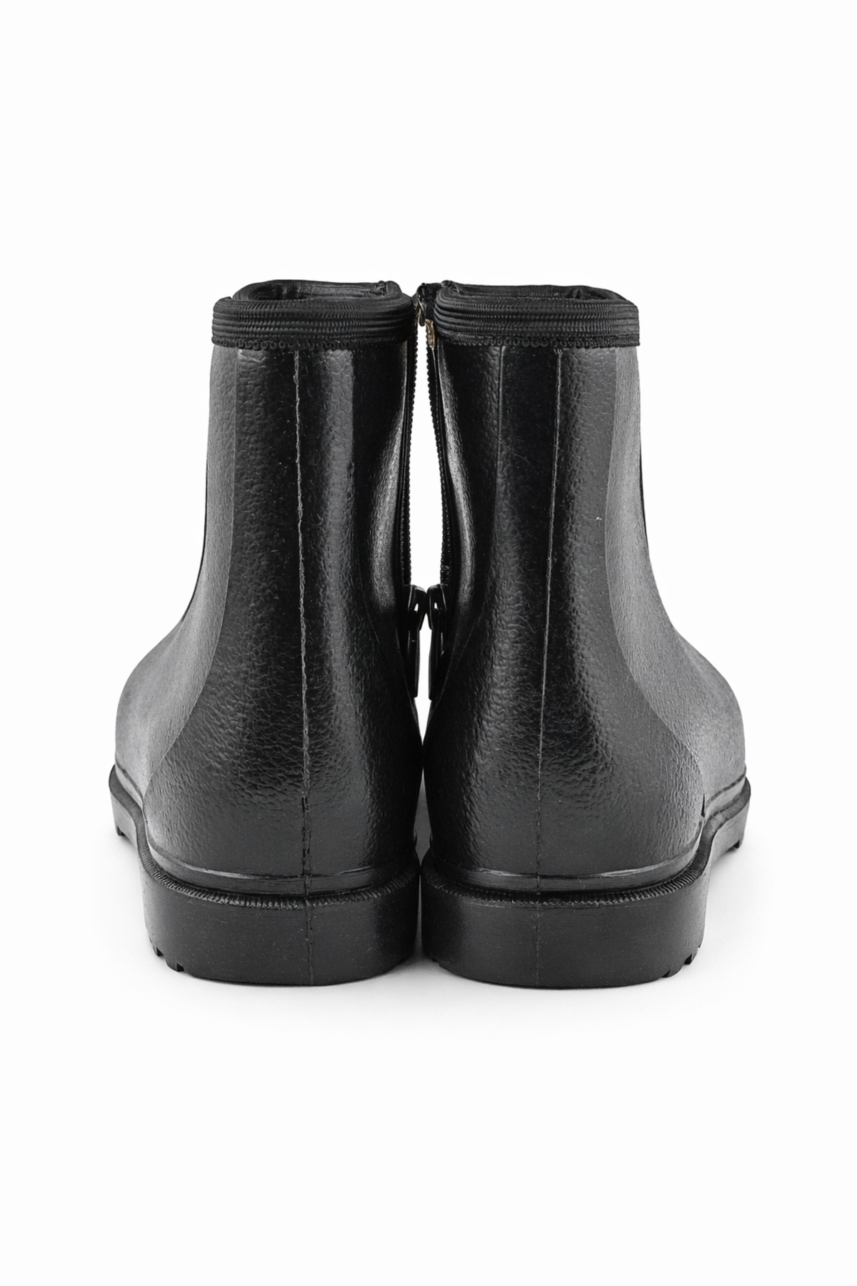 fafatara  Karbot Yünlü Fermuarlı Siyah Su Geçirmez Kaymaz Taban Kışlık Bot - Görsel 3