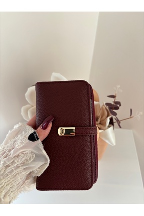 lalettobags Kadın Telefon Bölmeli Suni Deri Cüzdan