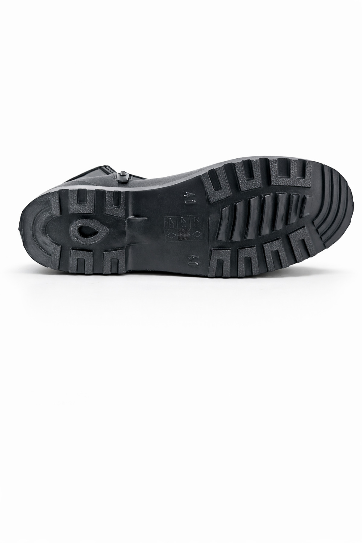 fafatara  Siyah Kısa Su Geçirmez Fermuarlı Erkek İş ve Bahçe Botu – Kaymaz Tabanlı Outdoor Çizme - Görsel 5