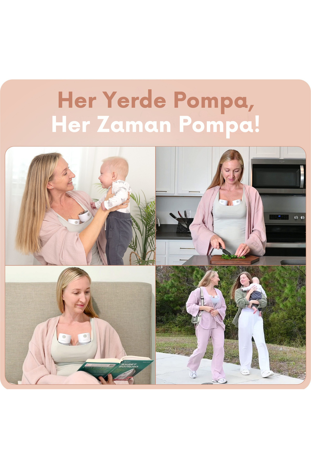 minimomy Giyilebilir Elektrikli Göğüs Pompası -sessiz-kablosuz-usb Şarj Edilebilir- Süt Pompası,bpa Içermez fotoğrafı 7 (önizleme)