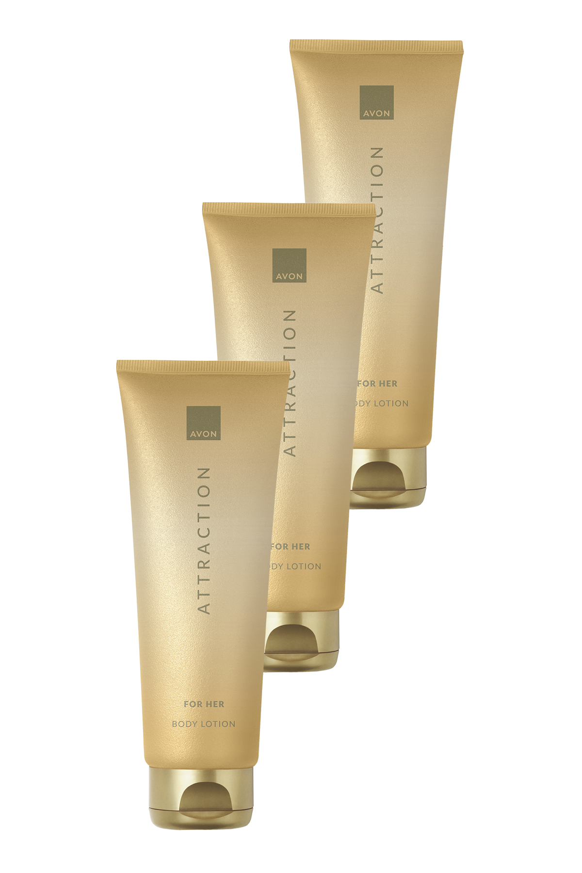 AVON Attraction Kadın Vücut Losyonu 125 Ml. Üçlü Set — KREM0020-3