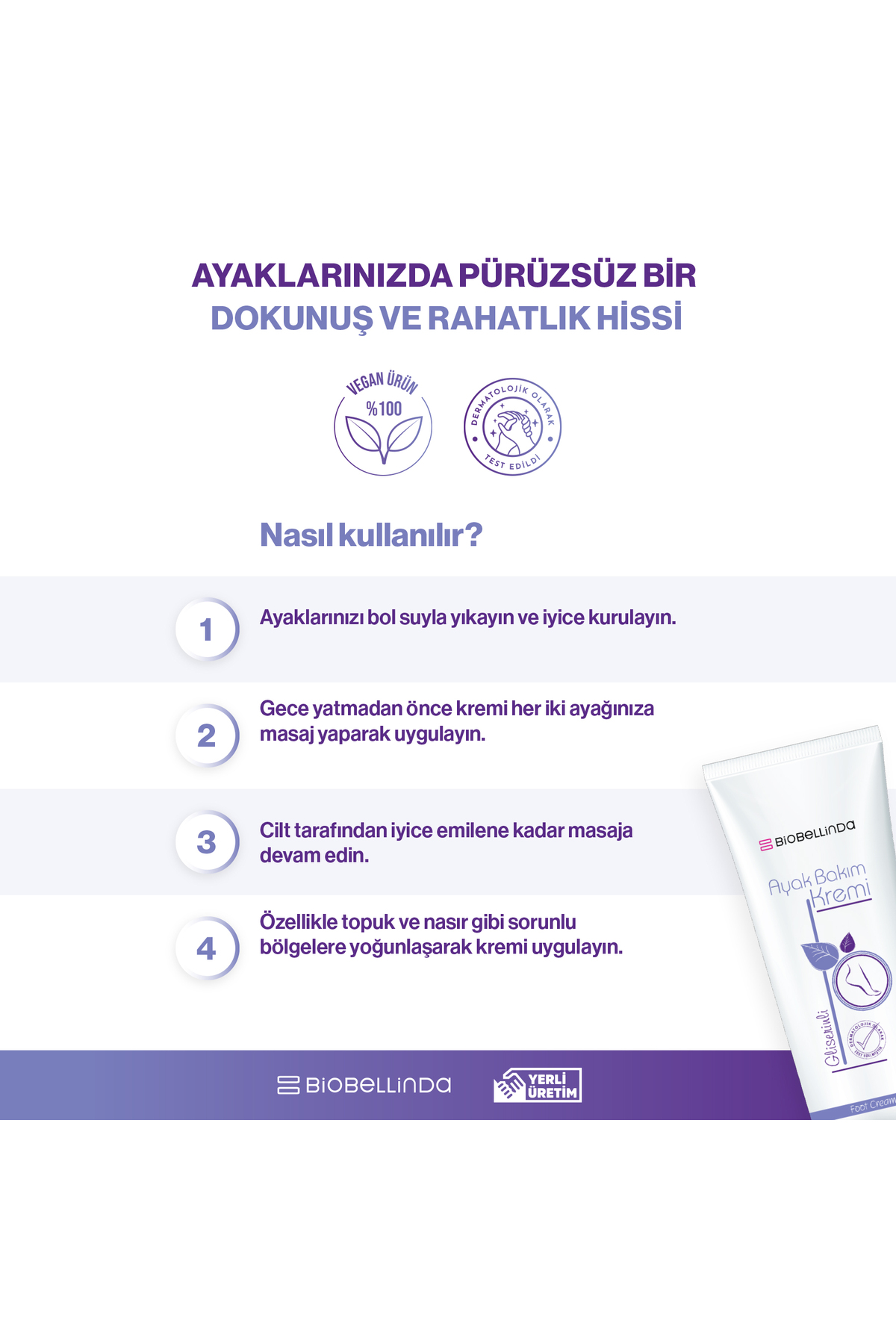 Ayak Bakım Ve Nemlendirici Kremi Gliserinli 75 gr — ilk67456 — تصویر 8 از 9