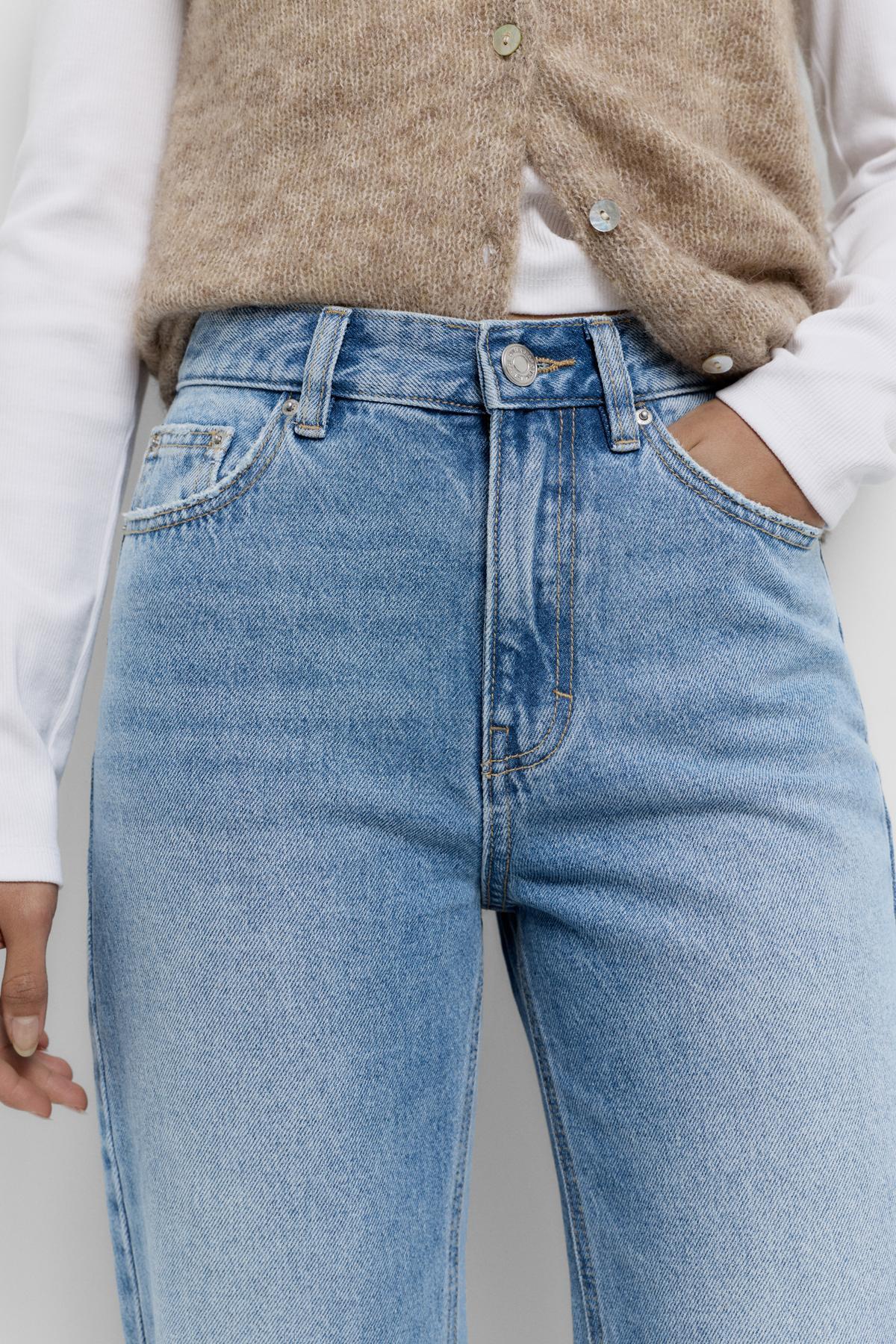 Pull & Bear  Mom fit yüksek bel jean - Görsel 5