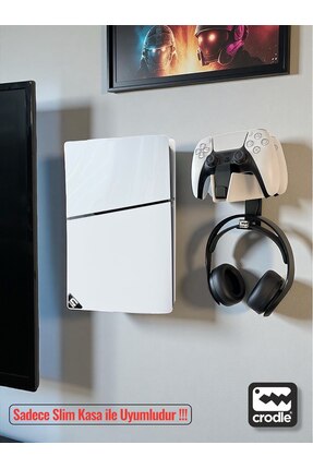 Crodle Playstation 5 Slim Duvar Standı Ve Şarj Istasyonu Standı Gaming Aksesuar