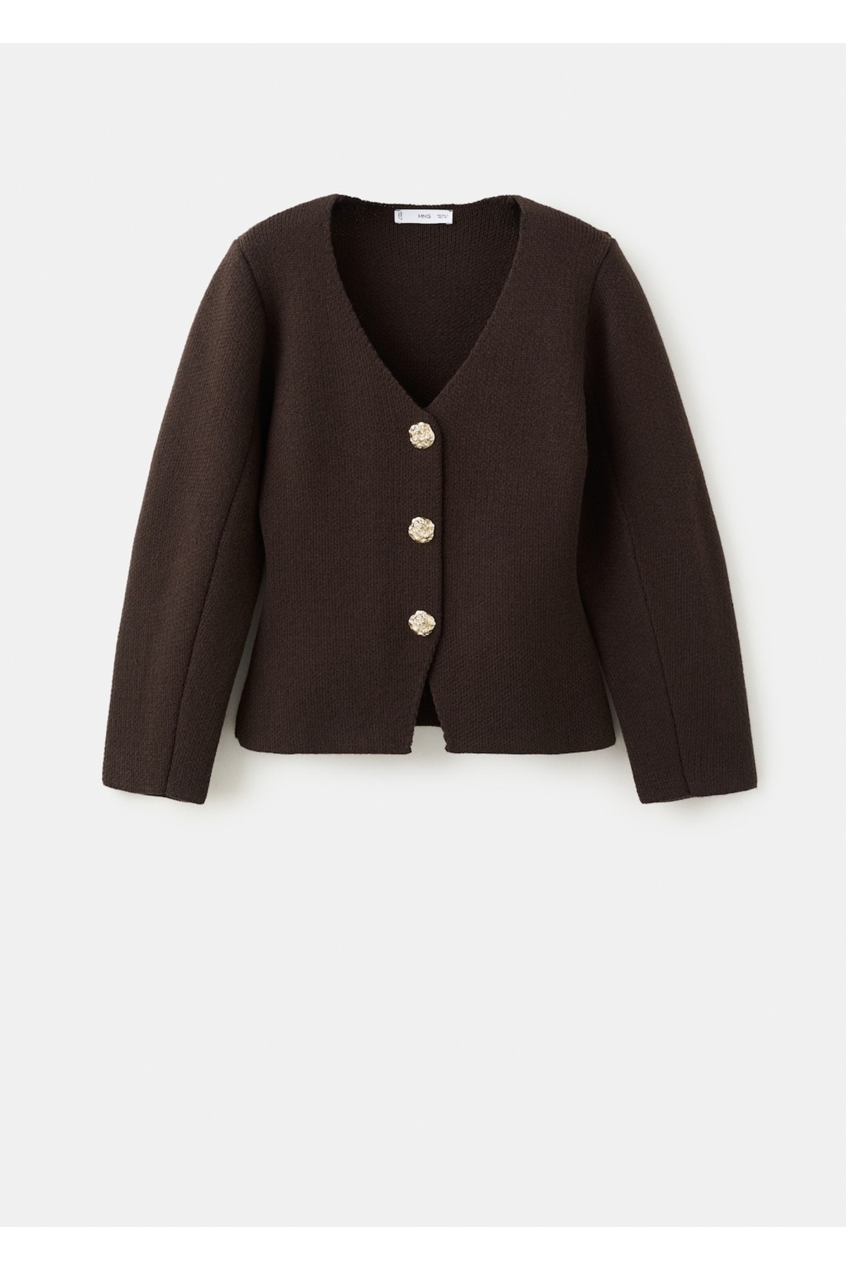 MANGO  Mücevher düğmeli triko ceket - Görsel 3