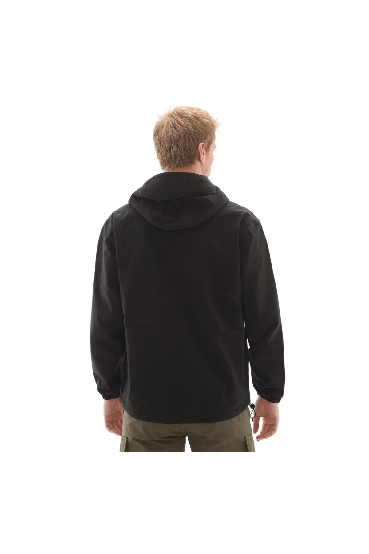 B0A68CB0011-R Wınnıck Waterproof Shell Jacket Erkek Yağmurluk-R&amp;uuml;zgarlık Siyah — مشکی — تصویر 6 از 7