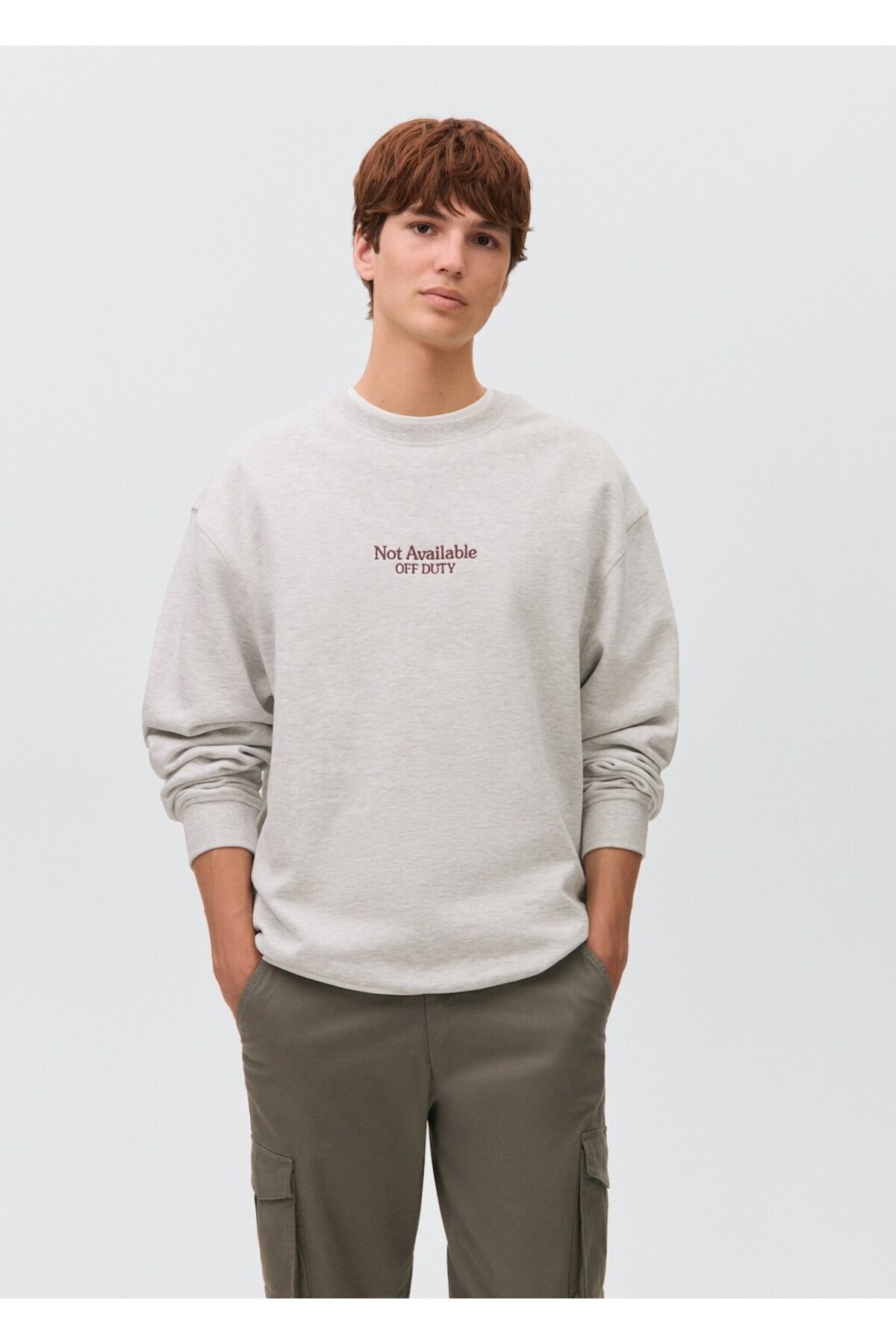 مانگو سویشرت نخی طرح‌دار