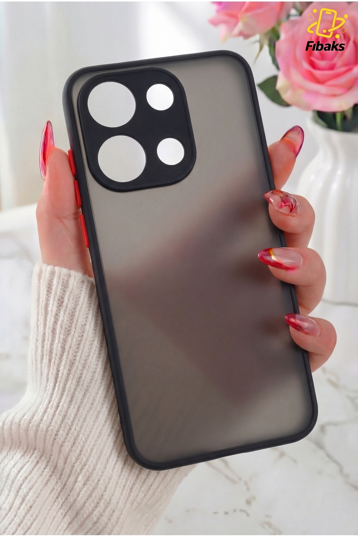 Redmi Note 13 Pro 4G Case Matte Fingerprint Proof Camera Protected Color Key Silicone Cover