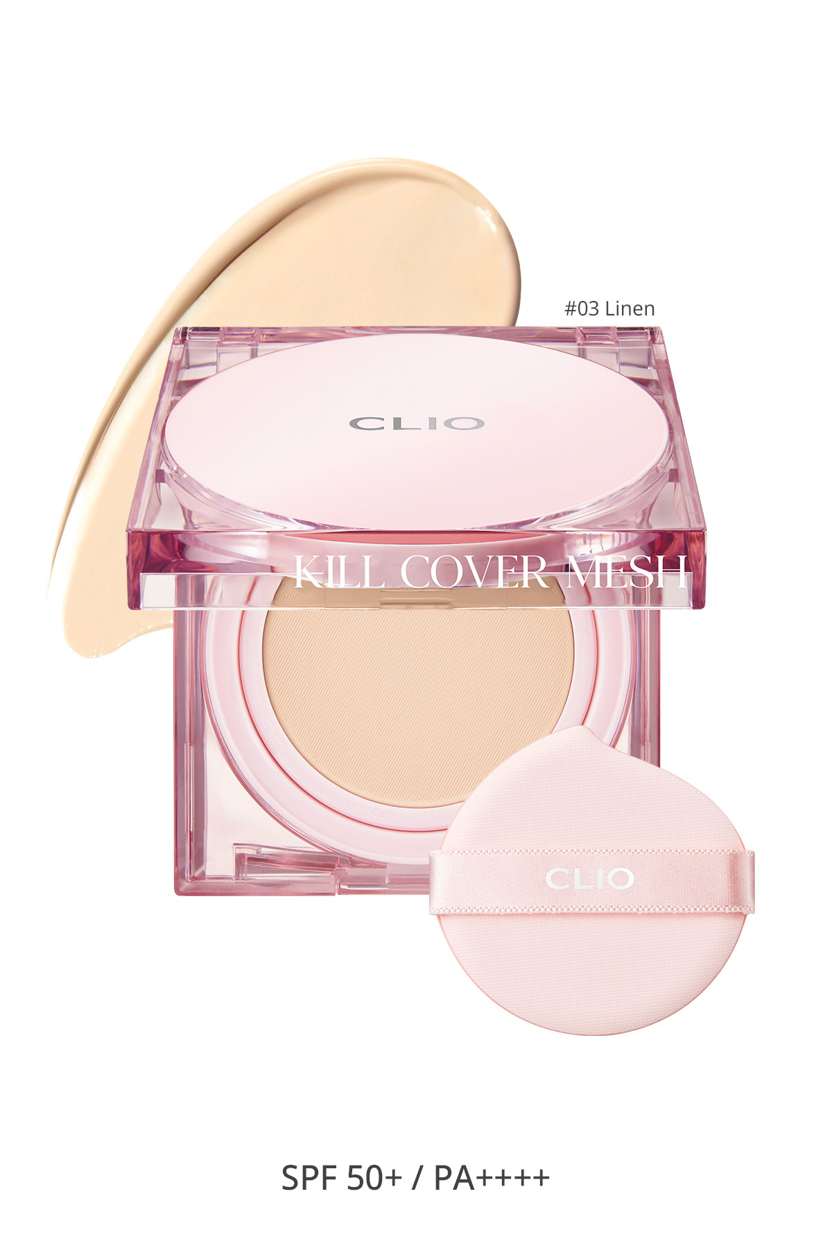 CLIO Yoğun Nem ve Işıltı Veren Cushion CLIO Kill Cover Mesh Glow Cushion+Refill Spf50+PA++++ (3 Linen) - Fiyatı, Yorumları