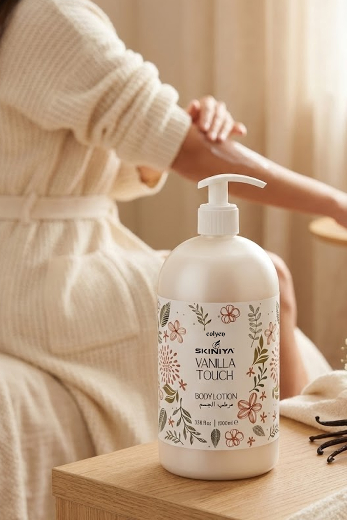 Colyen Skiniya Vanilla Touch 1 Litre Vücut Losyonu Yumuşatıcı ve Rahatlatıcı Bakım — 3102017