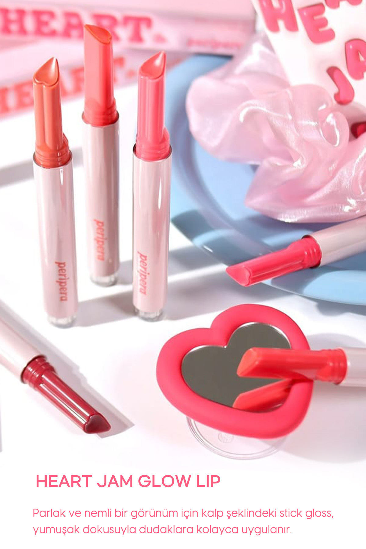 Yoğun Nemlendirici, Parlak Bitişli Balm PERIPERA Heart Jam Glow Lip (2 Berry Milktea) — صورتی 111112 — تصویر 9 از 9