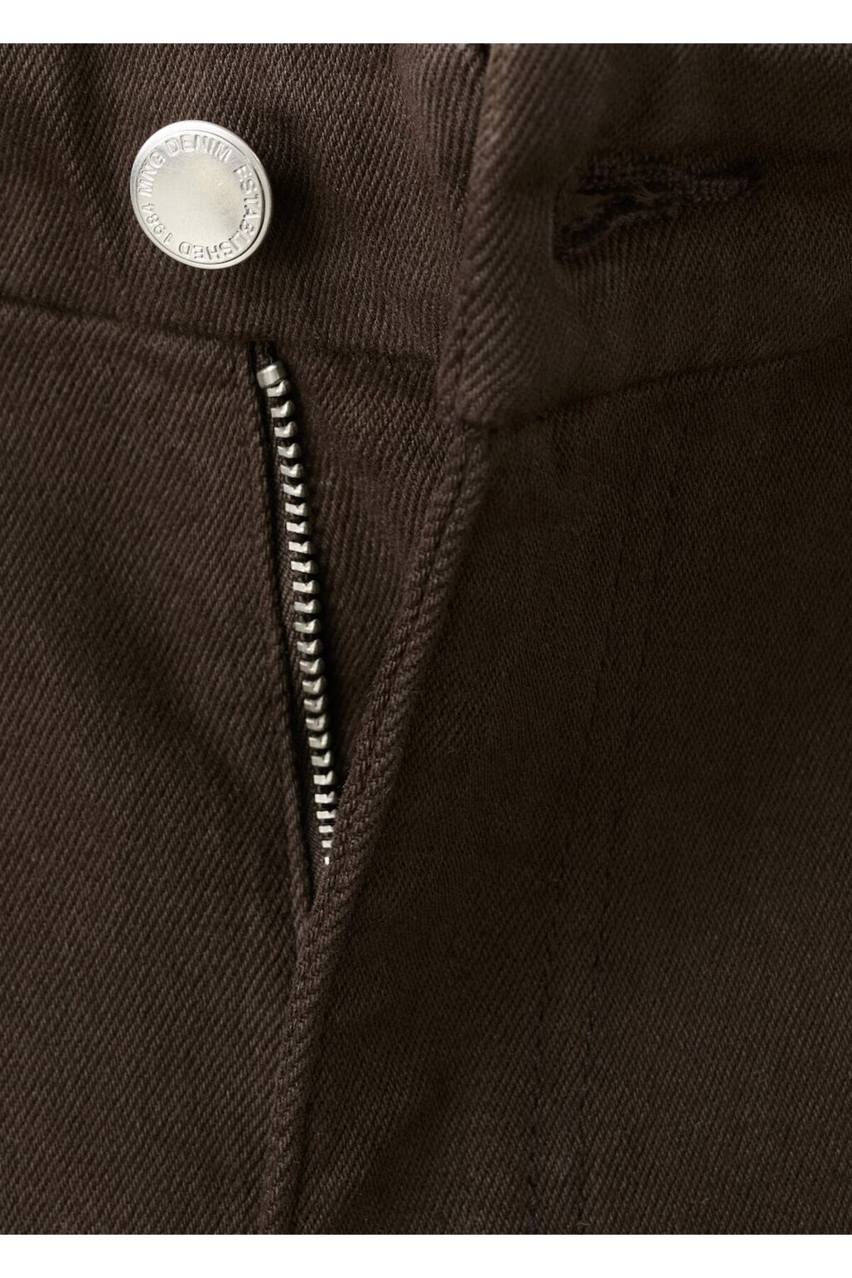 MANGO  Violeta yüksek bel flare jean pantolon - Görsel 8