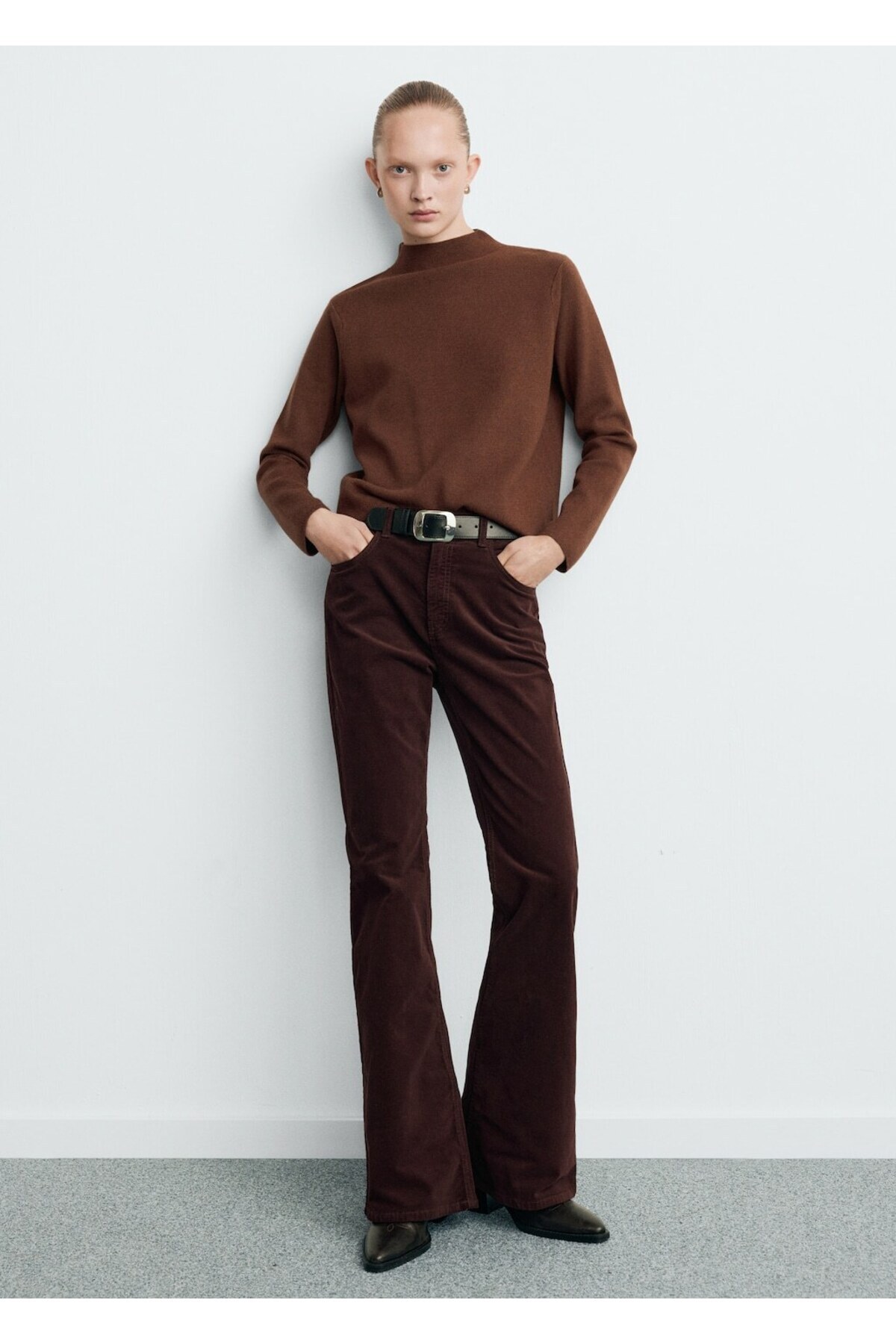 MANGO  Perkins yaka triko kazak - Görsel 2