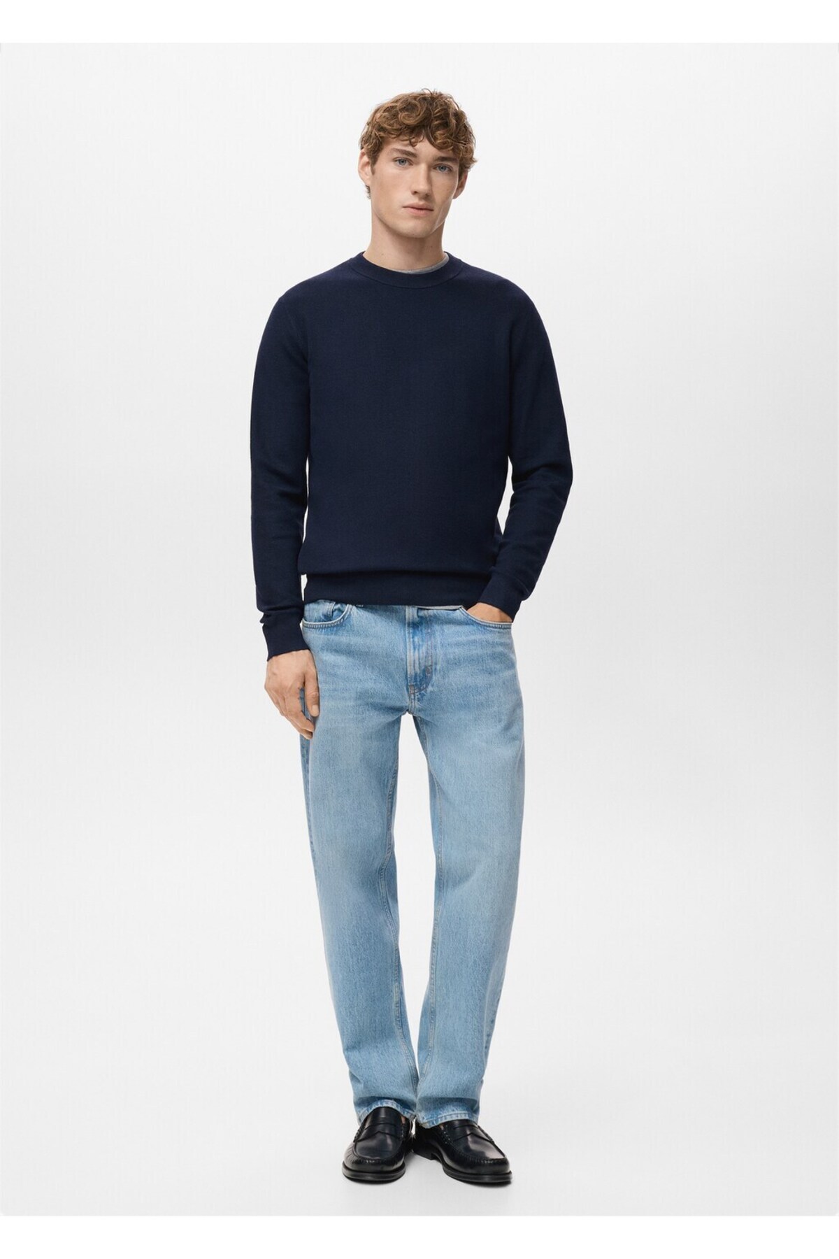 پلیور مردانه راسته آستین بلند | مانگو MANGO Man 27041281 - تصویر 2