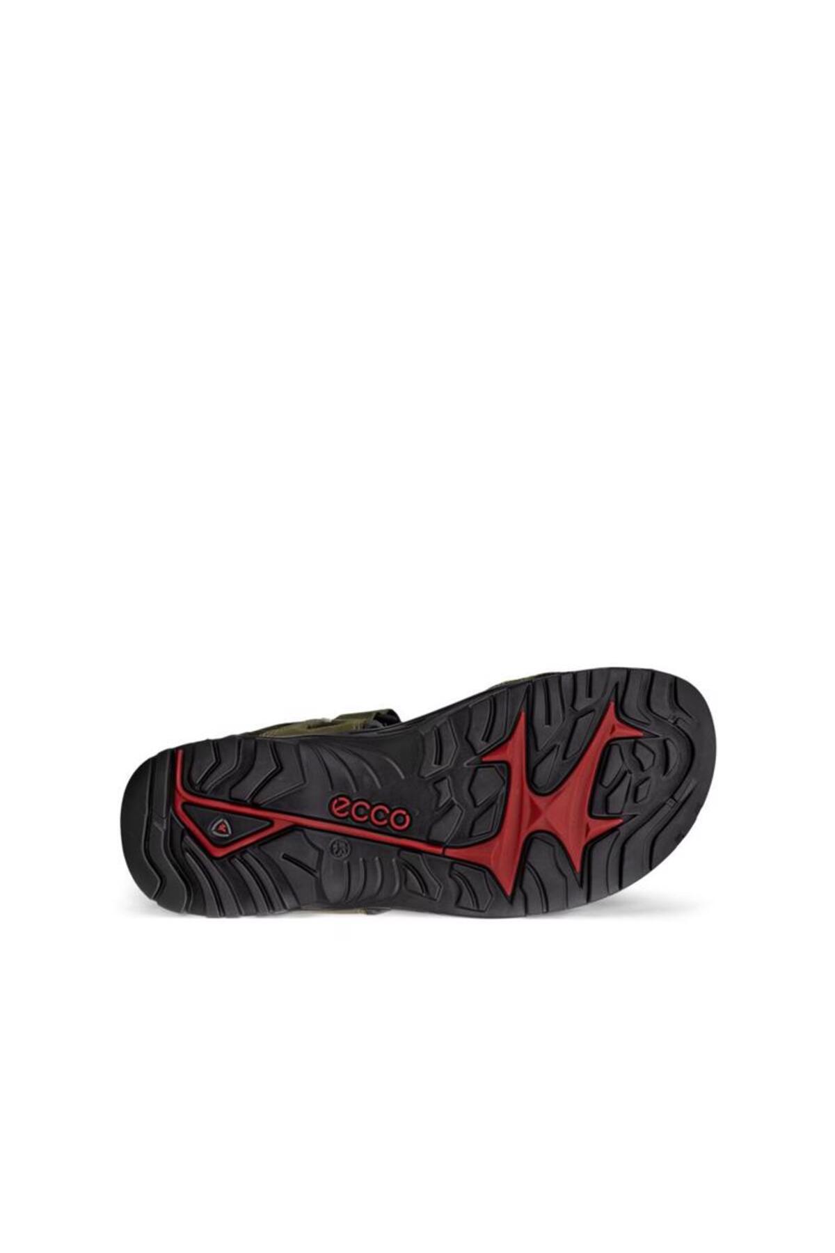 Ecco Offroad Erkek Yeşil Deri Sandalet görsel 3